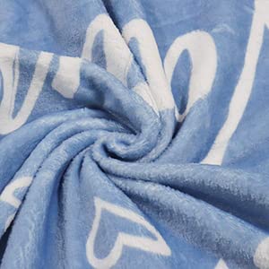 Get Well Soon Gifts for Women & Men - Inspirational Warm Hugs Throw Blanket (50x60 Inches, Blue) | Perfect for Hospital Recovery, Chemotherapy Comfort & Cozy Home Use