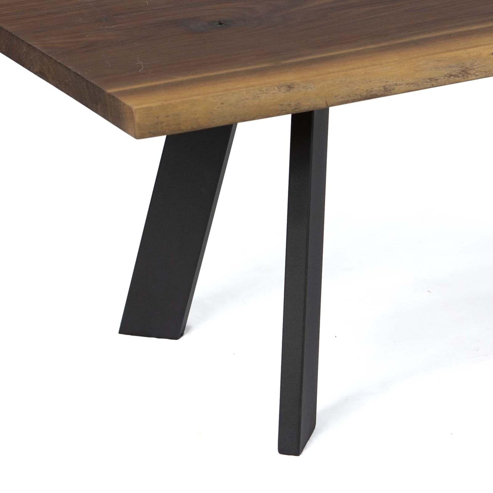 Black Powder Coated SS900 Angled Coffee Table Legs 41cm Height - Set of 4 Modern Metal Furniture Legs for DIY Coffee Tables, Sofa Tables & Home Decor Projects