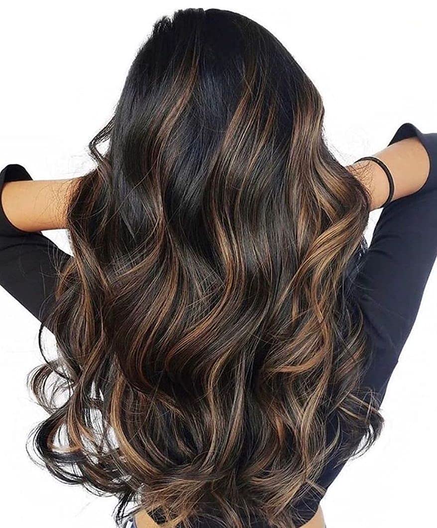 Inaaya 2-Piece Clip-in Hair Streaks Extensions for Girls, Kids & Women - Colorful Synthetic Hair Highlights for Parties, Cosplay & Daily Styling