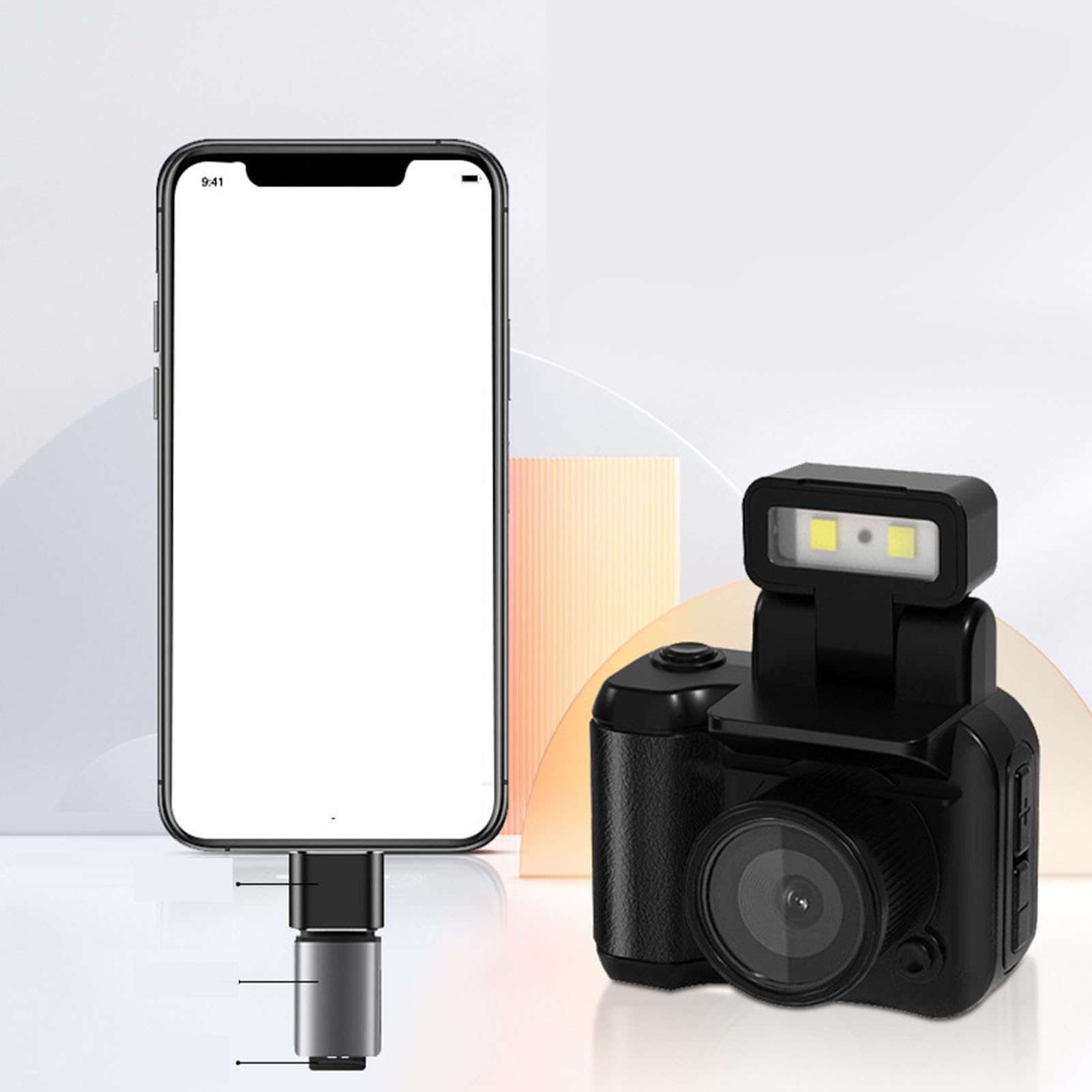 1080P HD Mini Digital Camera with Flash Light - Compact Travel Camera for Photography & Vlogging, 64GB Memory (Perfect for Travel, Outdoor Adventures & Content Creation)