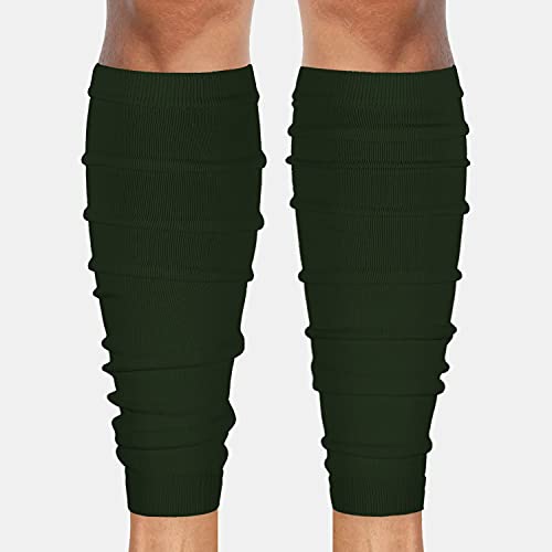 SLEEFS Calf Compression Leg Sleeves for Men & Women - Football Running Basketball Shin Splint Support Sleeves - Breathable Athletic Compression Leg Sleeves for Sports & Recovery (Dark Green) - Perfect for Running, Gym Workouts & Post-Training Recovery