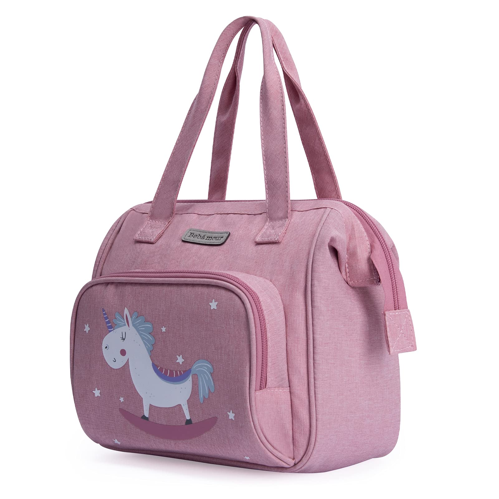 Bebamour Baby Doll Bag with Doll Changing Pad - Fashionable Kids Toy Carrier for Pretend Play & Role Play - Perfect for Playdates, Travel & Birthday Gifts