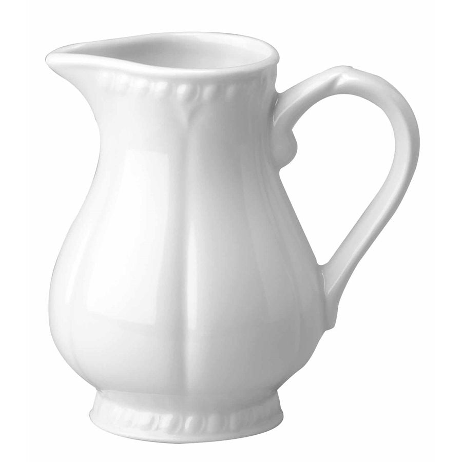 Churchill Buckingham 10 Oz White Ceramic Coffee Mug - Set of 4 - Durable Restaurant-Grade Tea Cups for Home, Office or Cafe Use