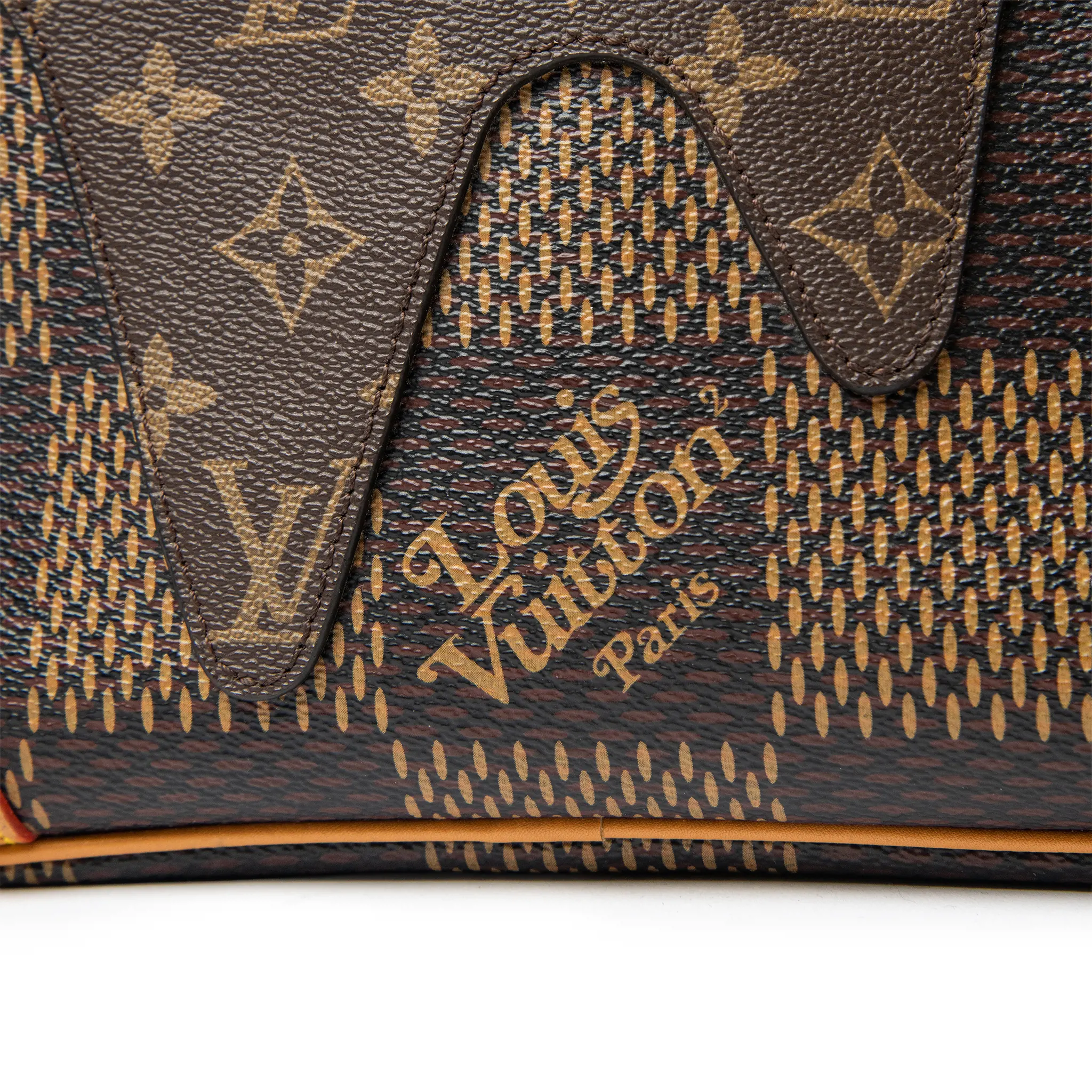 Authentic Pre-Owned Louis Vuitton x Nigo Damier Ebene Giant Brown Nil Messenger Bag - Luxury Crossbody for Men, Perfect for Travel & Daily Use