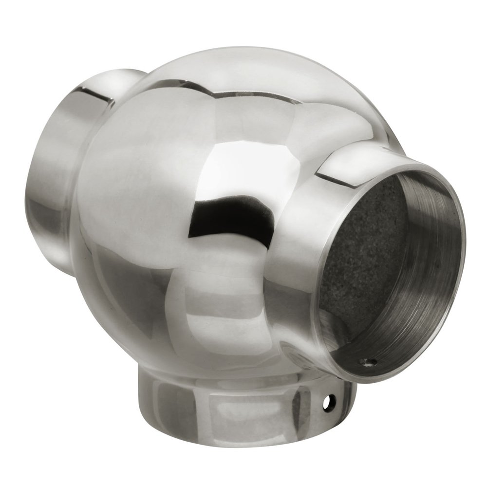 Lavi Industries 40-704/1H Polished Stainless Steel Ball Tee 1-1/2