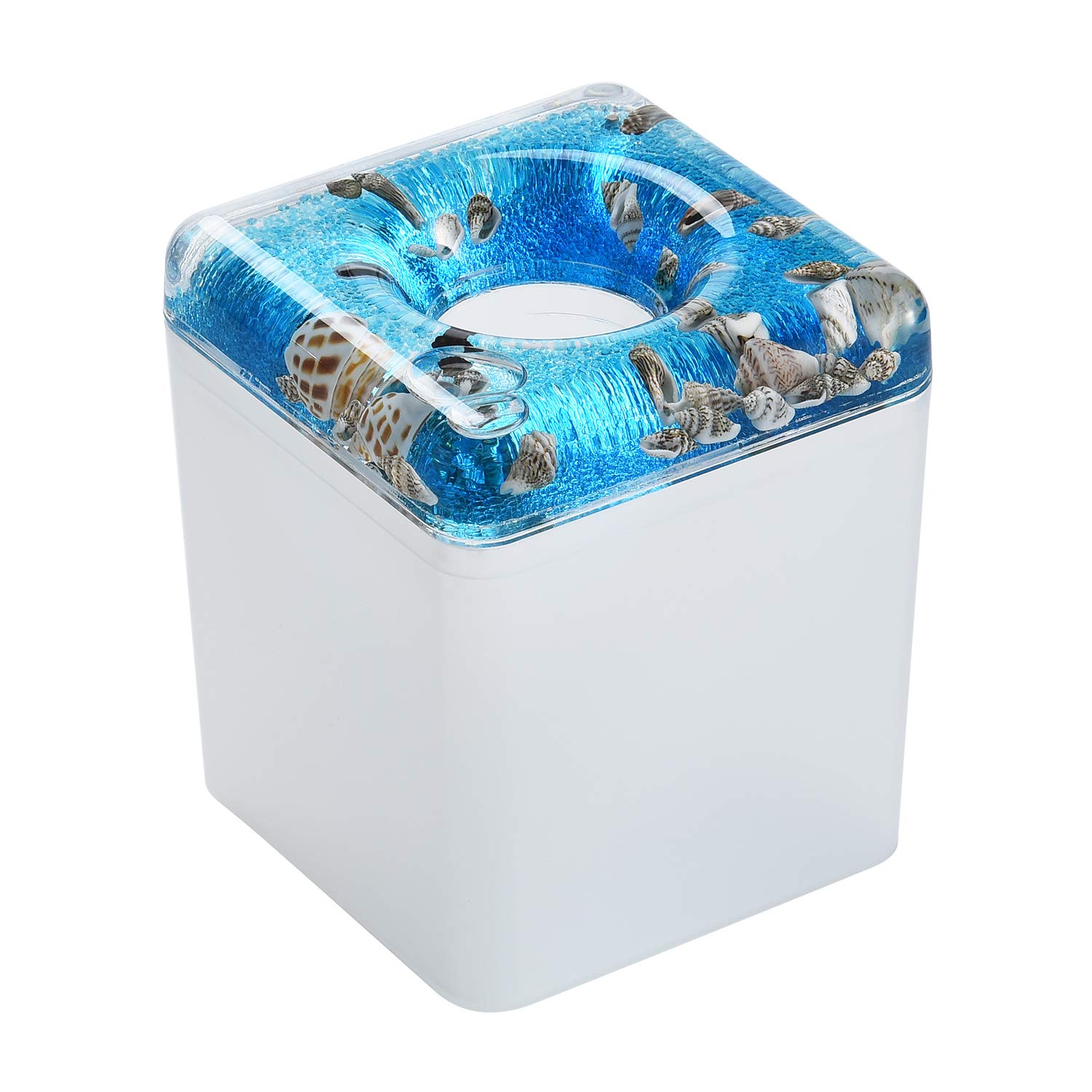 3D Floating Acrylic Tissue Holder - Modern Bathroom & Office Decor