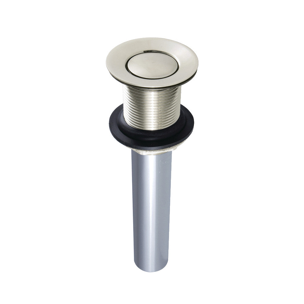 Stainless Steel Push Pop Up Bathroom Sink Drain with Overflow - Easy Install for Bathroom, Kitchen & Laundry Sink Drainage