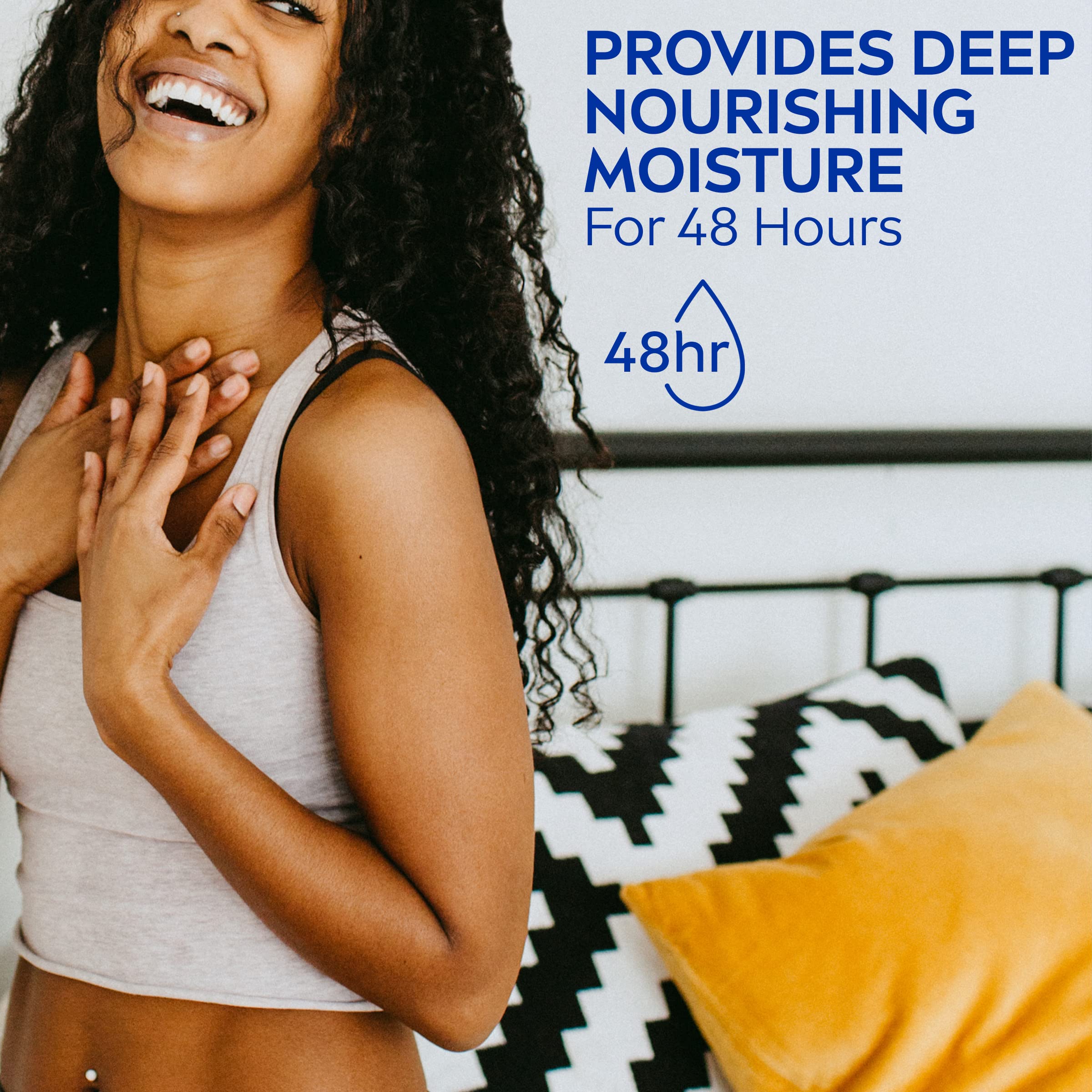 NIVEA Original Moisture Body Lotion with Vitamin E - Hydrating Dry Skin Care, 16.9 Fl Oz Pump Bottle - Perfect for Daily Moisturizing After Shower or Bath