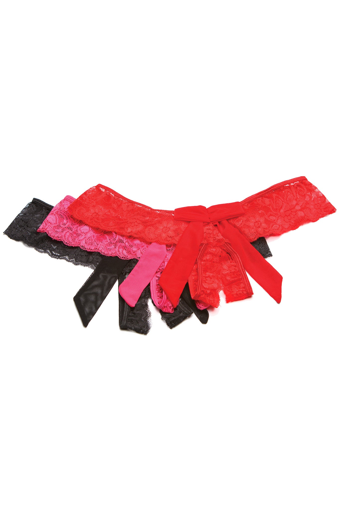 Sexy Bow Back Lace Crotchless Panties - Women's Lingerie for Sensual Wear & Romantic Nights