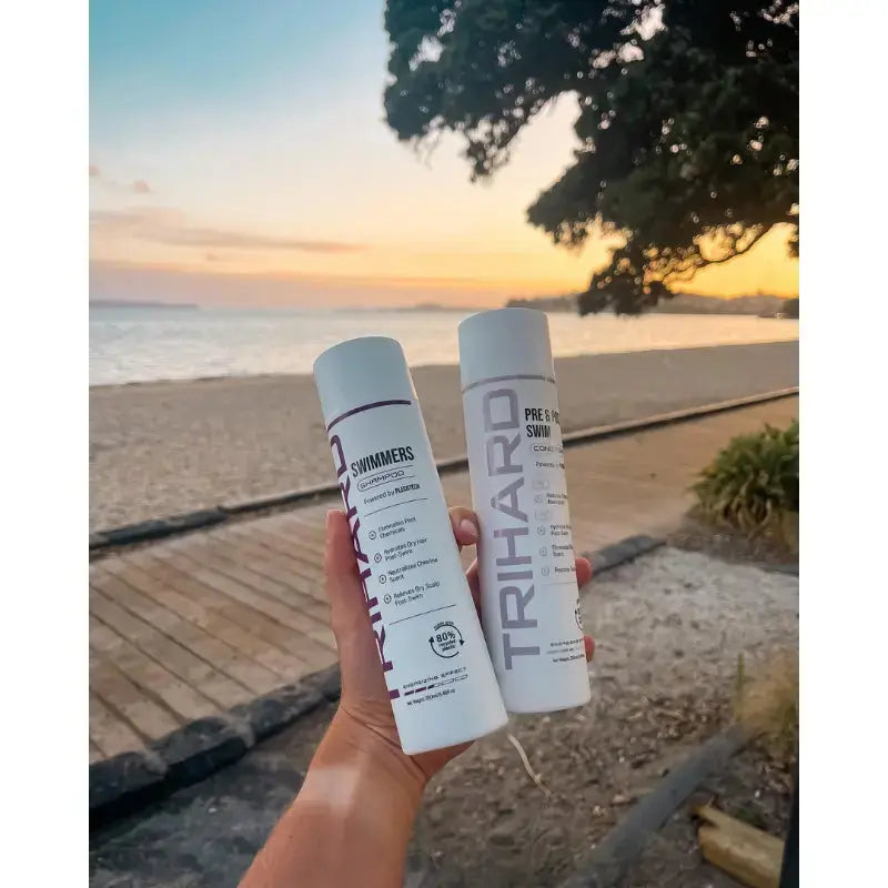 Swimmer Essential Skincare Kit for Men & Women - Pre & Post Swim Moisturizing Lotion, Chlorine Protection Cream & Body Wash Set - Perfect for Pool, Beach & Water Sports Enthusiasts