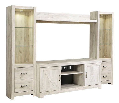 Bellaby 4-Piece Entertainment Center Set - Modern TV Stand with Storage for Living Room, Home Theater & Gaming Setup