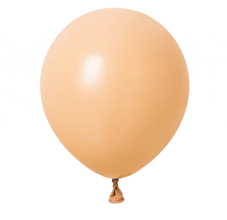 100 Pack of 5-Inch Blush Nude Latex Balloons for Birthday Parties, Baby Showers & Wedding Decorations
