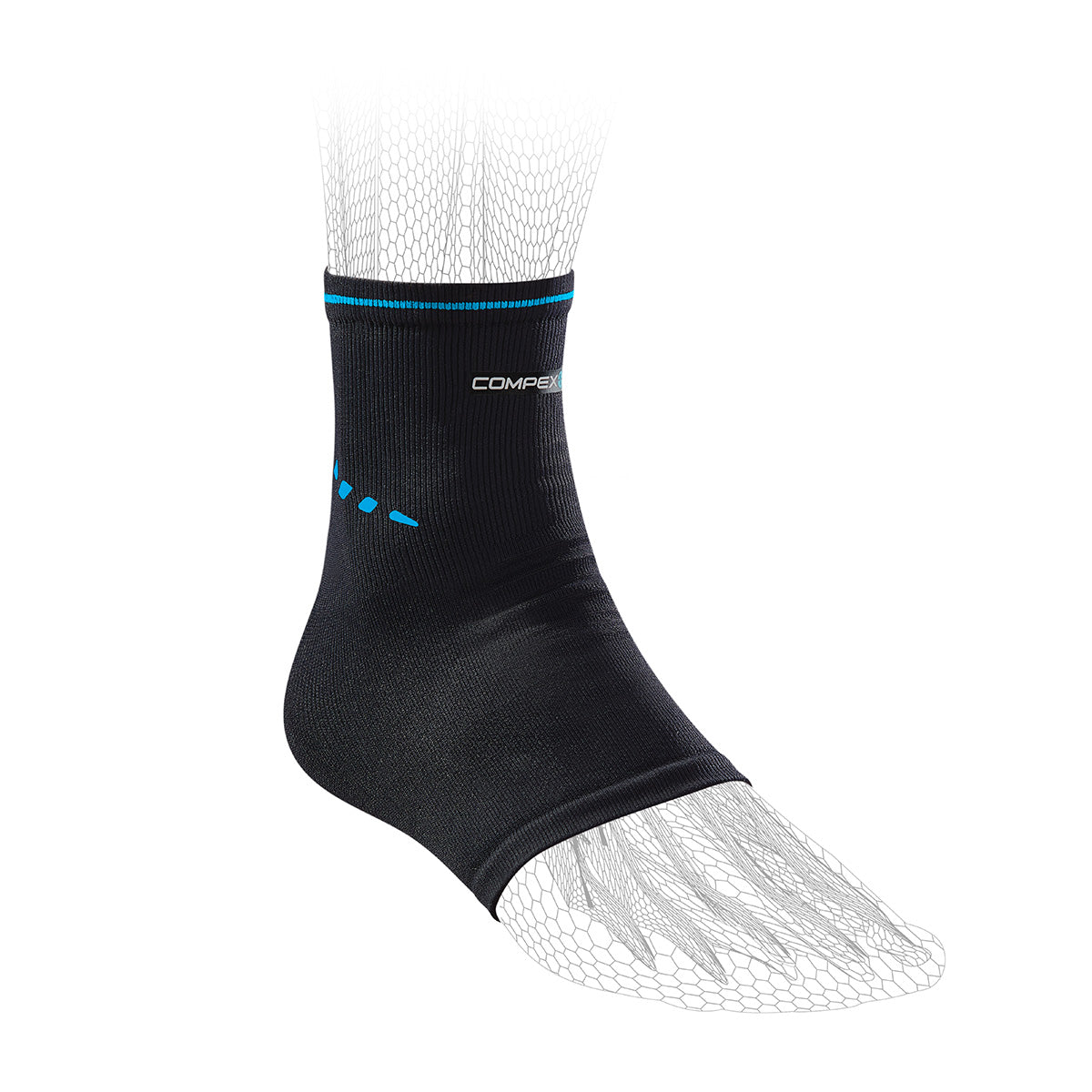 Compex ACTIV'® High-Performance Ankle Support Brace for Sports & Recovery - Ideal for Running, Basketball & Injury Prevention