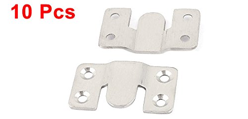 uxcell 10-Piece Silver Tone Furniture Sectional Interlock Sofa Connectors - Secure & Adjustable Couch Brackets for Living Room, Bedroom, and Office Sectionals