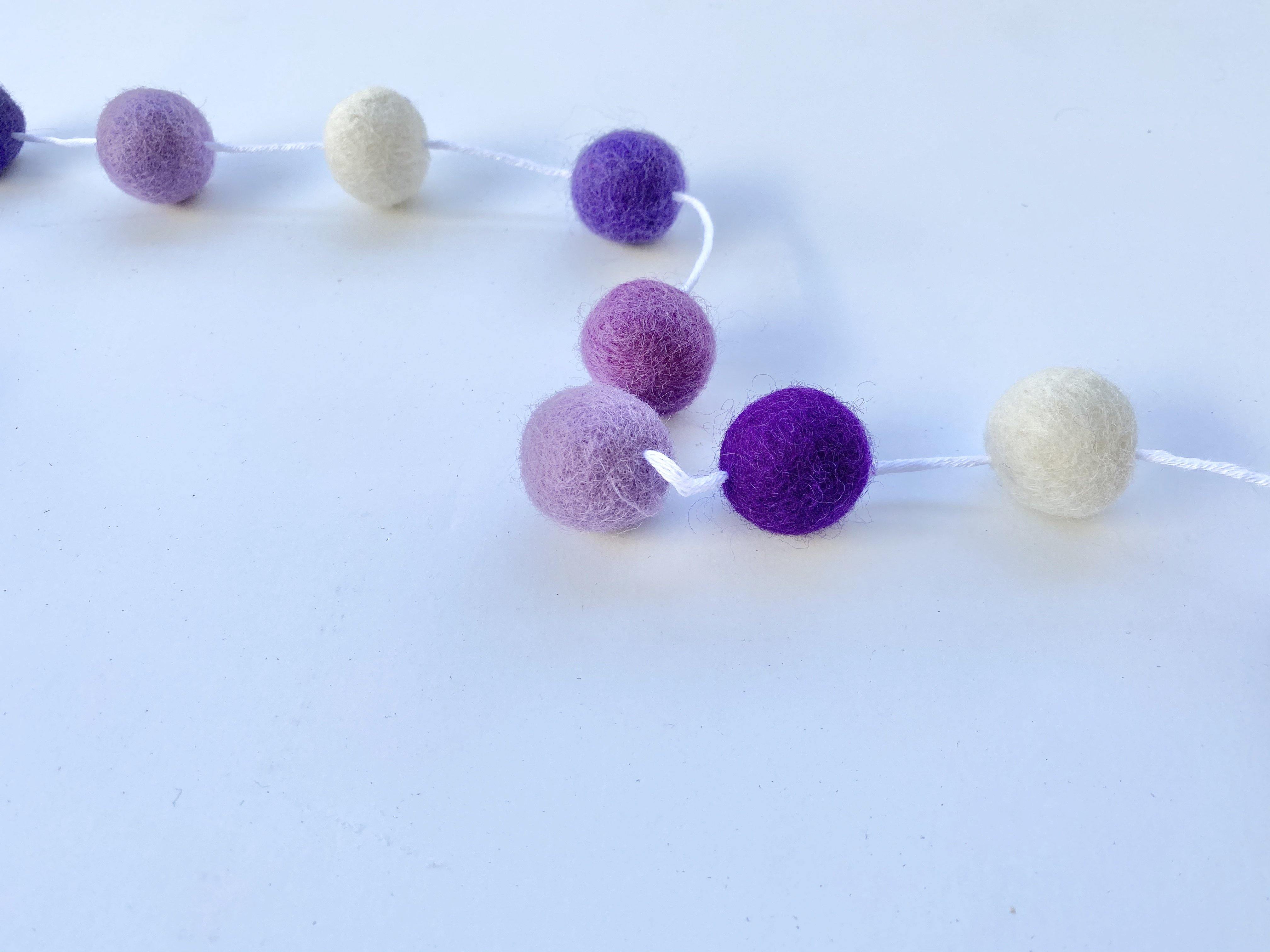 Beautiful Purple Garland for Home Decor - Perfect for Weddings, Parties & Nursery Room Decoration
