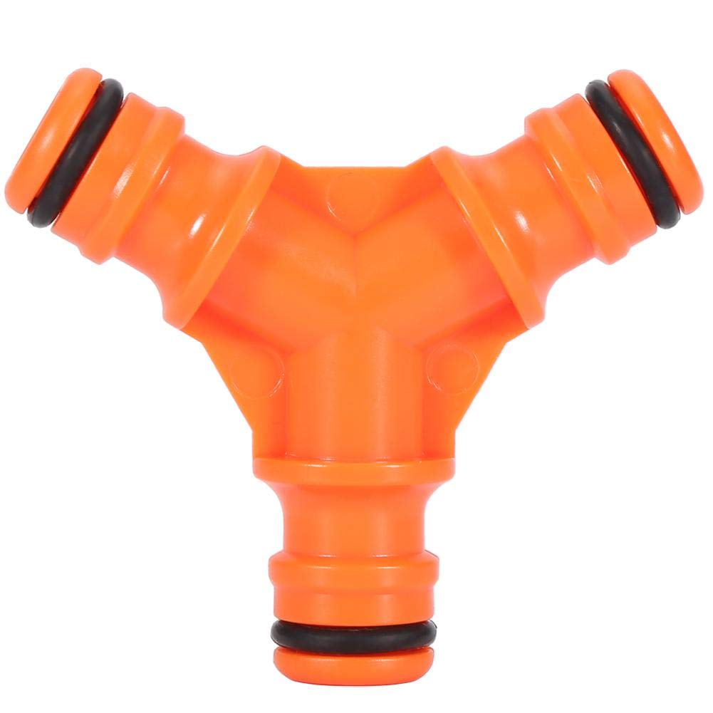 Yosoo 3-Way Y-Shaped Plastic Garden Hose Connector - Heavy Duty Water Pipe Splitter for Lawn Irrigation, Sprinkler System & Outdoor Watering (Set A) - Perfect for Backyard, Greenhouse & Farm Use