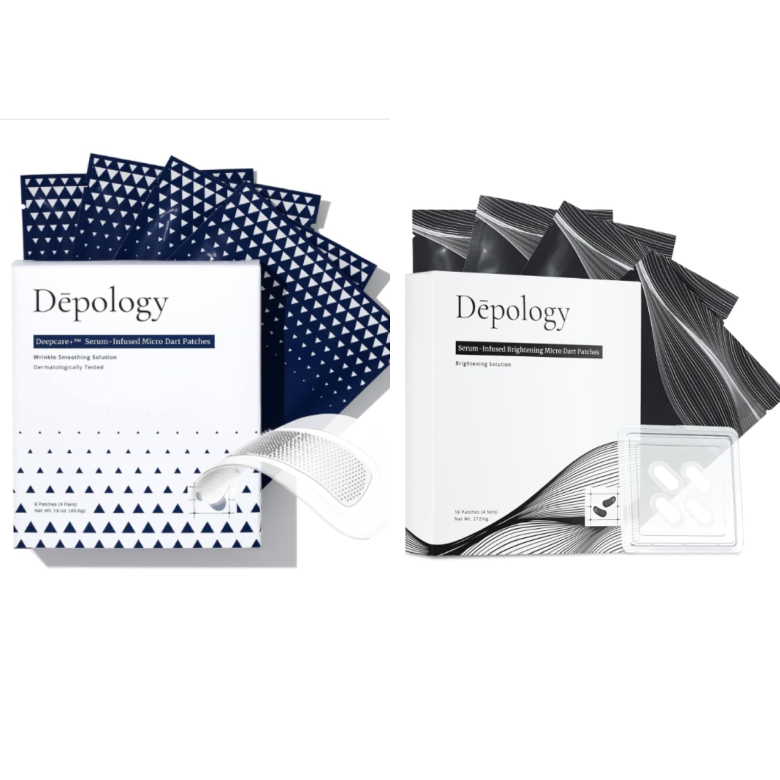 Depology Deepcare+ Serum-Infused Micro Dart Under Eye Patches - 12 Pairs | Dark Circle & Puffiness Treatment | Hydrating Eye Care for Wrinkles & Fine Lines | Perfect for Night Routine & Travel Skincare