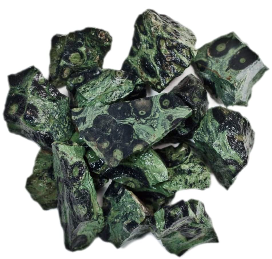 Raw Natural Rough Crocodile Jasper Gemstones Bulk - Sold by the Pound for Tumbling, Polishing, Home Decor & Crystal Healing | DIY Jewelry Making & Meditation Stones