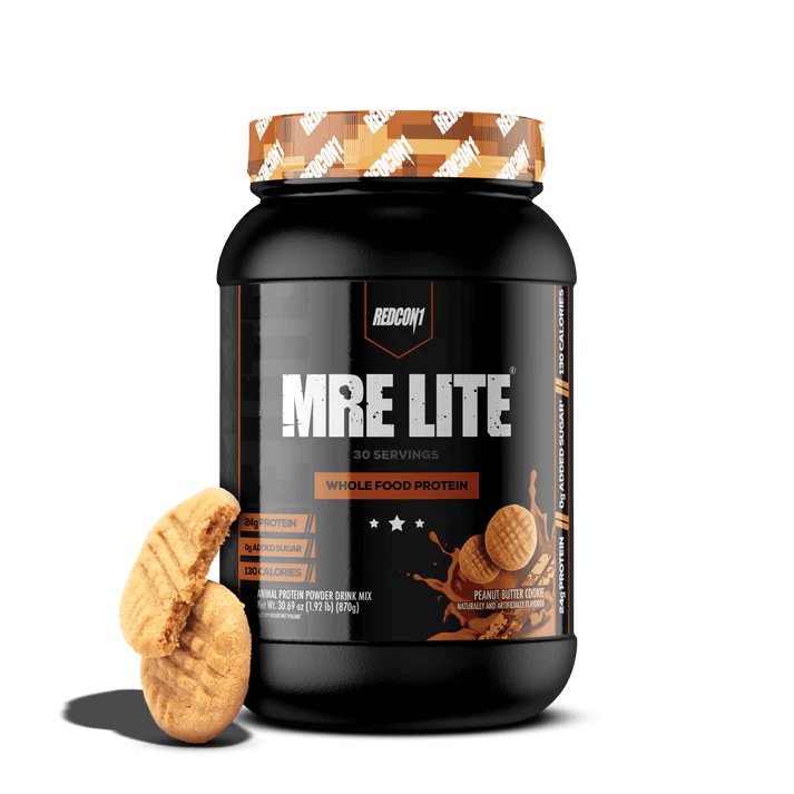 Redcon1 MRE Lite Whole Food Protein Powder - 30 Servings, Gluten-Free & Non-GMO Meal Replacement for Athletes & Fitness Enthusiasts - Perfect for Post-Workout Recovery & On-the-Go Nutrition