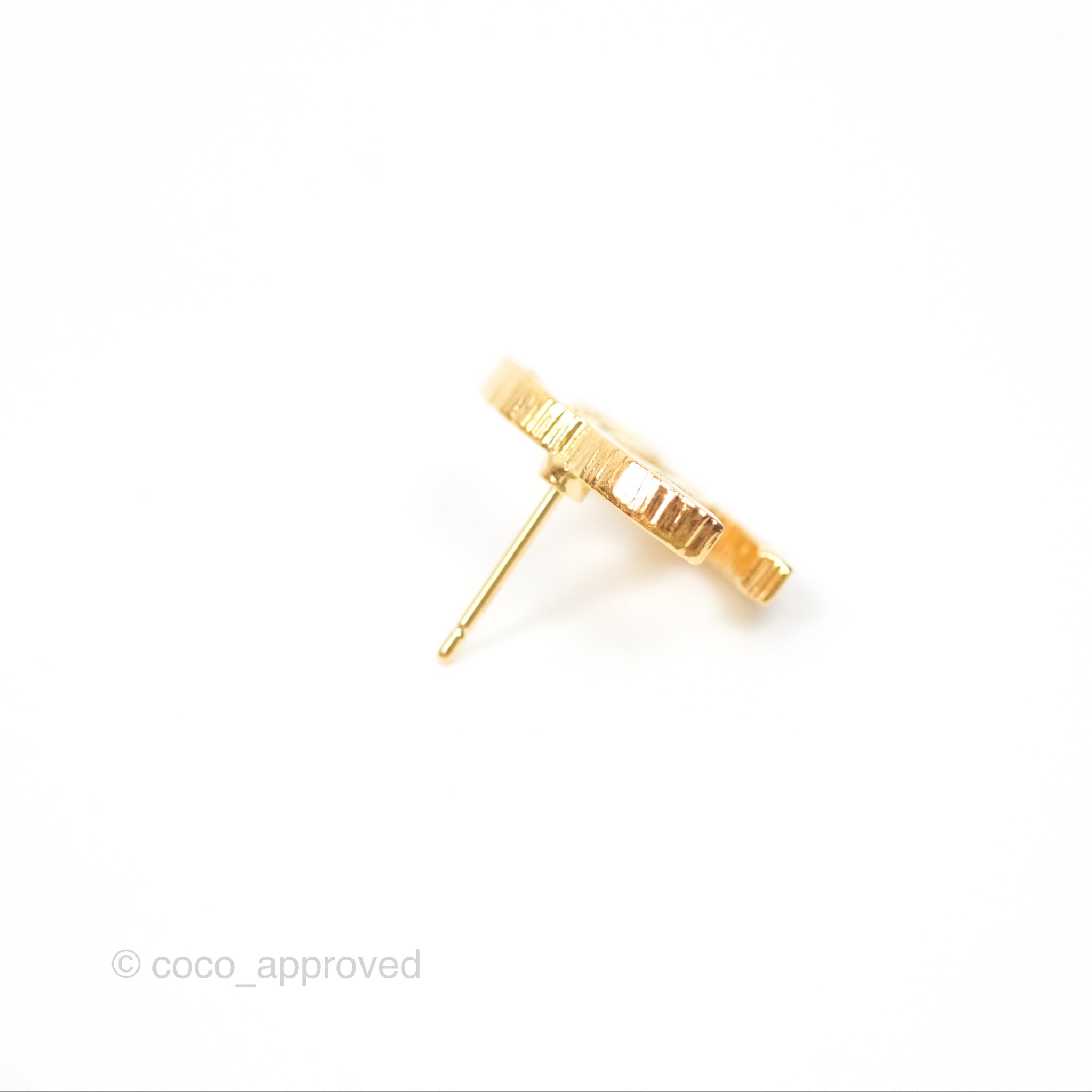 Chanel CC Logo Earrings in Gold Tone - 24C Collection | Luxury Fashion Jewelry for Women, Perfect for Parties, Weddings & Special Occasions