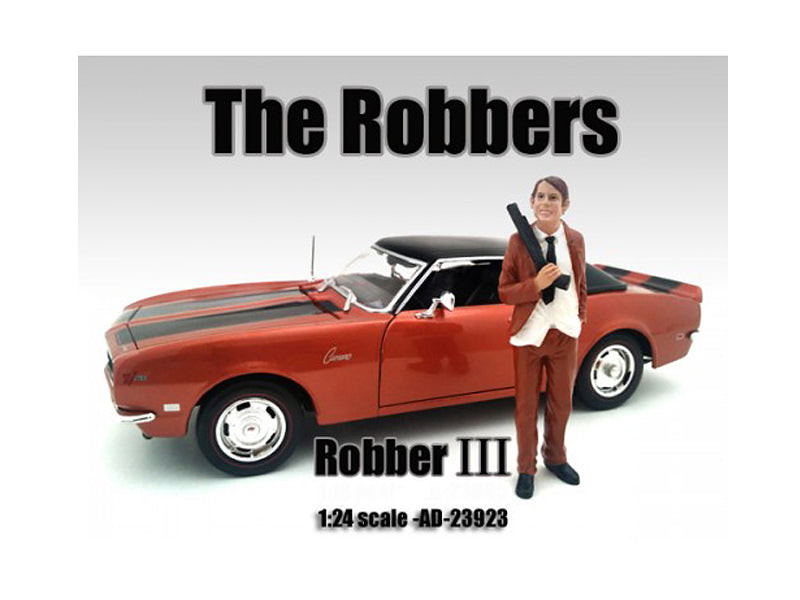 1:24 Scale American Diorama Robbers Robber III Figure - Perfect for Model Car Displays, Diorama Scenes & Collectors