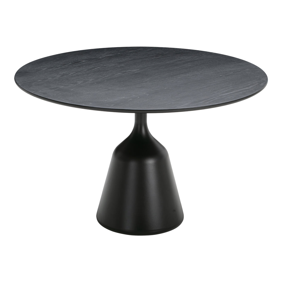Modern Round Coin Dining Table - Elegant Metal Base & Tempered Glass Top for Kitchen, Dining Room, or Breakfast Nook - Perfect for Small Spaces & Contemporary Home Decor