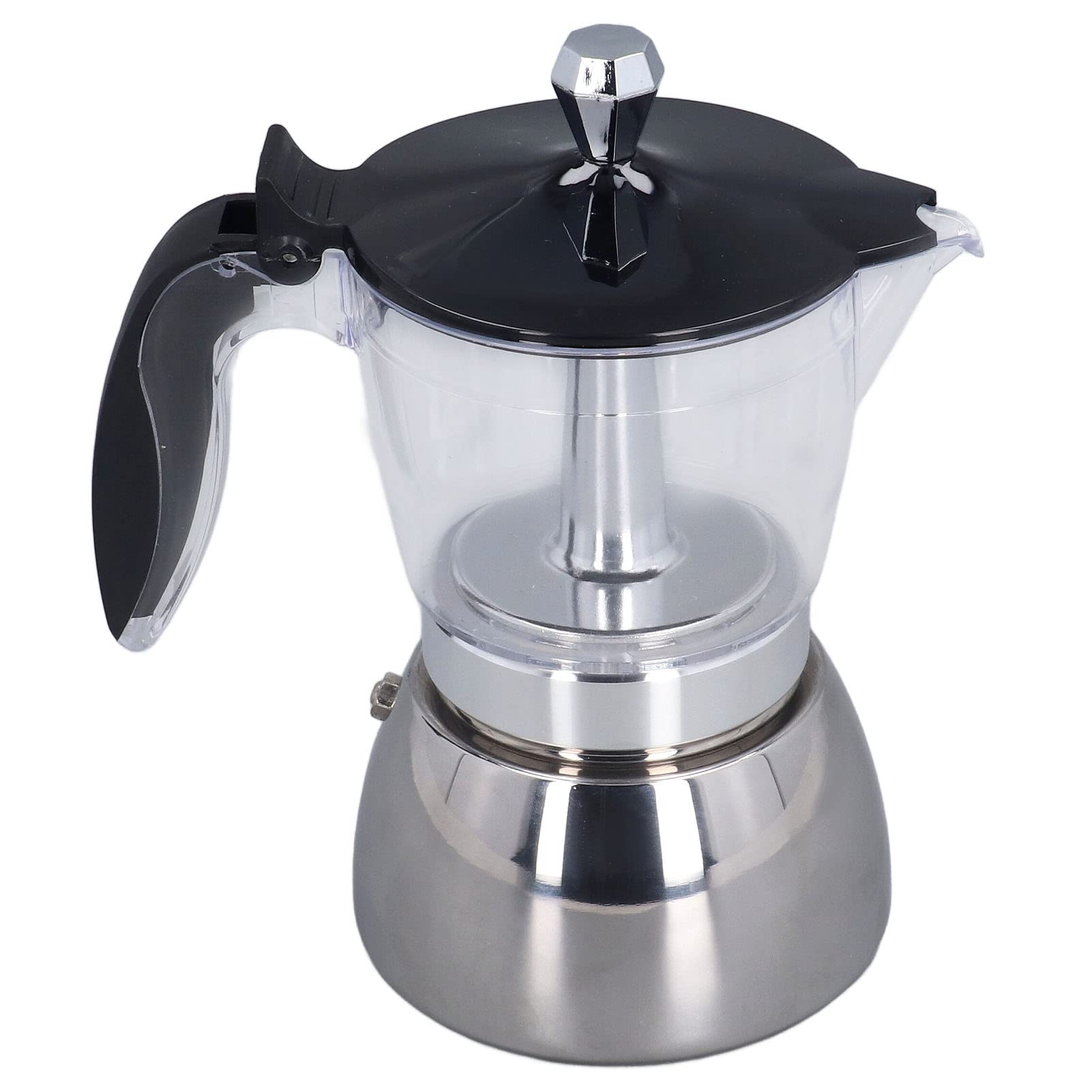 Portable Stovetop Espresso Maker - Strong Coffee for Camping & Home Use