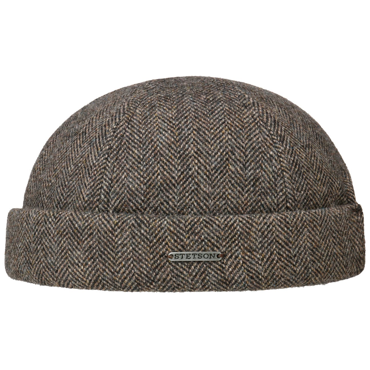 Stetson Lavoy Herringbone Wool Docker Hat for Men - Classic Winter Beanie for Outdoor Activities, Hiking, and Casual Wear