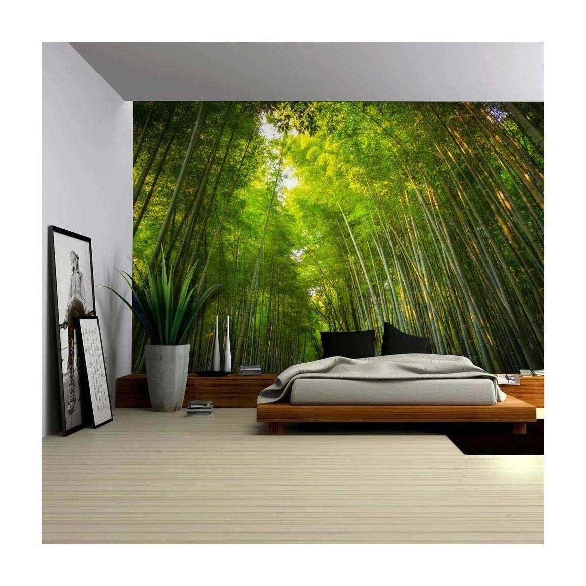 Wall26 - Tall Bamboo Forest Wall Mural | Removable Peel & Stick Wallpaper | 100x144 Inch Nature-Themed Home Decor for Living Room, Bedroom & Office