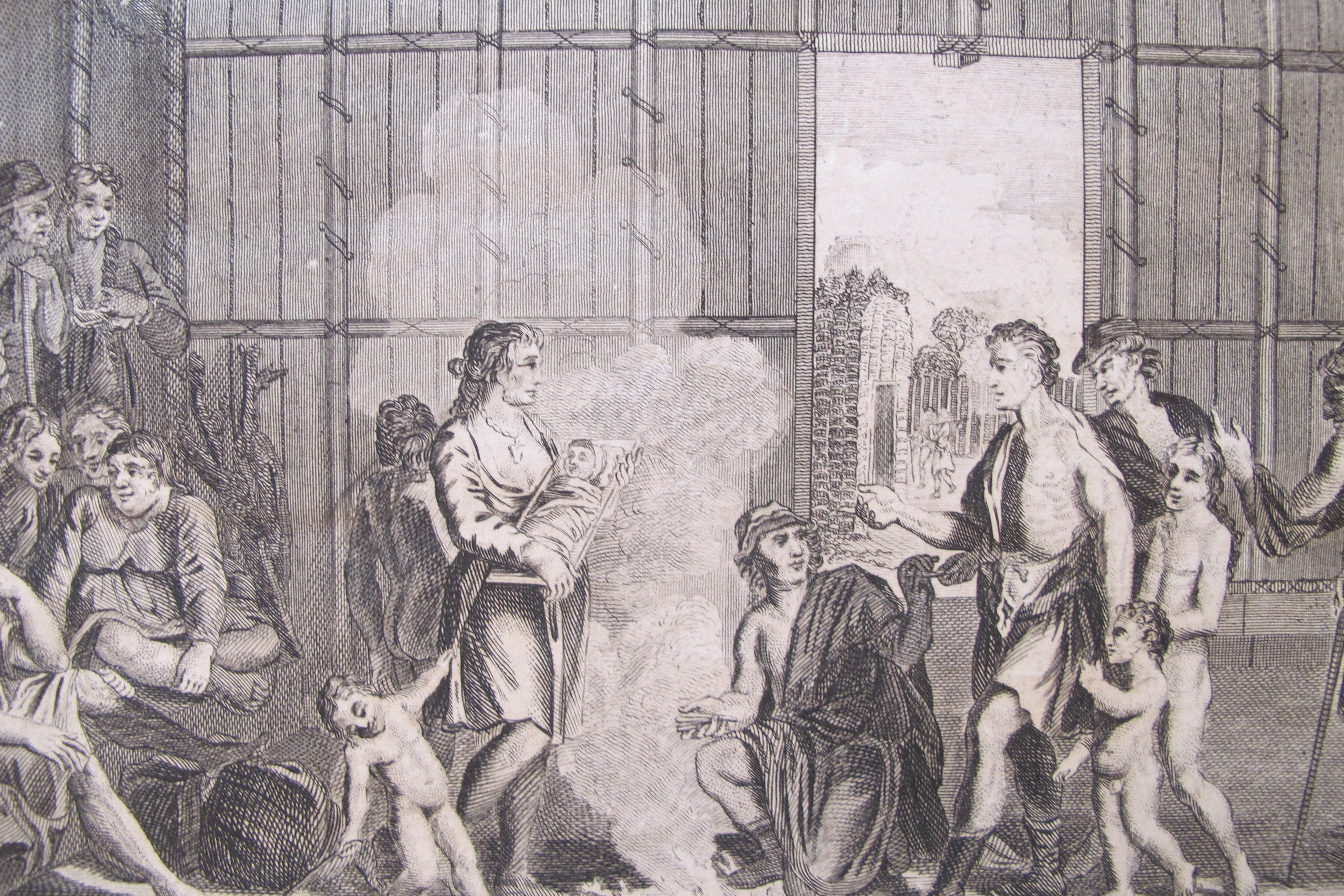 1780 British Copperplate Engraving: Native Canadian Divorce Ceremony in North America | Historical Art Print for Collectors & Decor