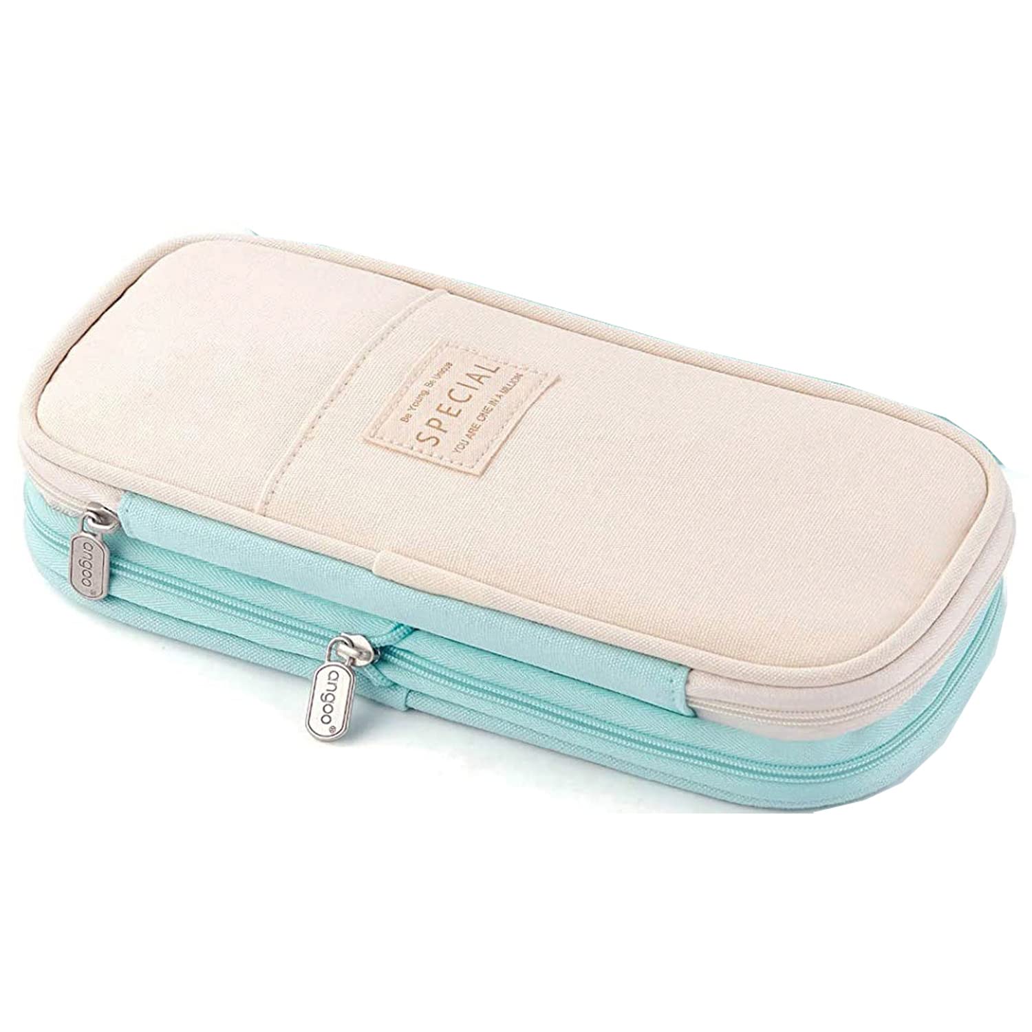 Arnuixty Large Capacity Zippered Pencil Case - Colorful Pen Organizer Pouch for School, Office & Travel - Perfect for Students, Artists & Professionals (Multi-Compartment Storage)