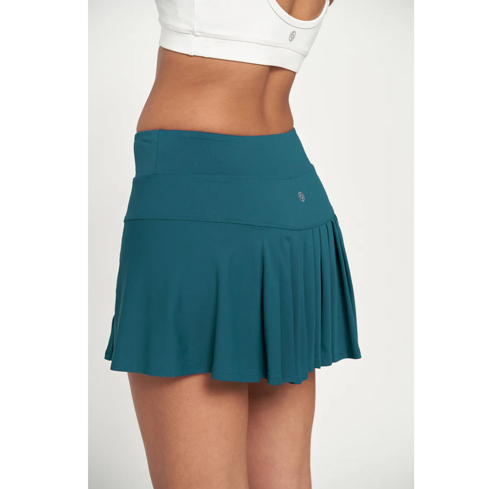 Lija Women's Like A Champion Step 13 Skort - Athletic Tennis Skirt with Built-in Shorts - Dragonfly Print - Perfect for Tennis, Golf & Running Workouts