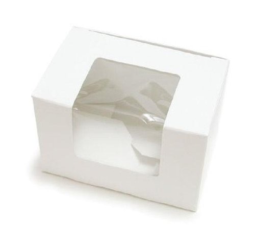 1/4 LB White Easter Egg Box with Window - Perfect for Easter Gifts, Party Favors & Home Decor