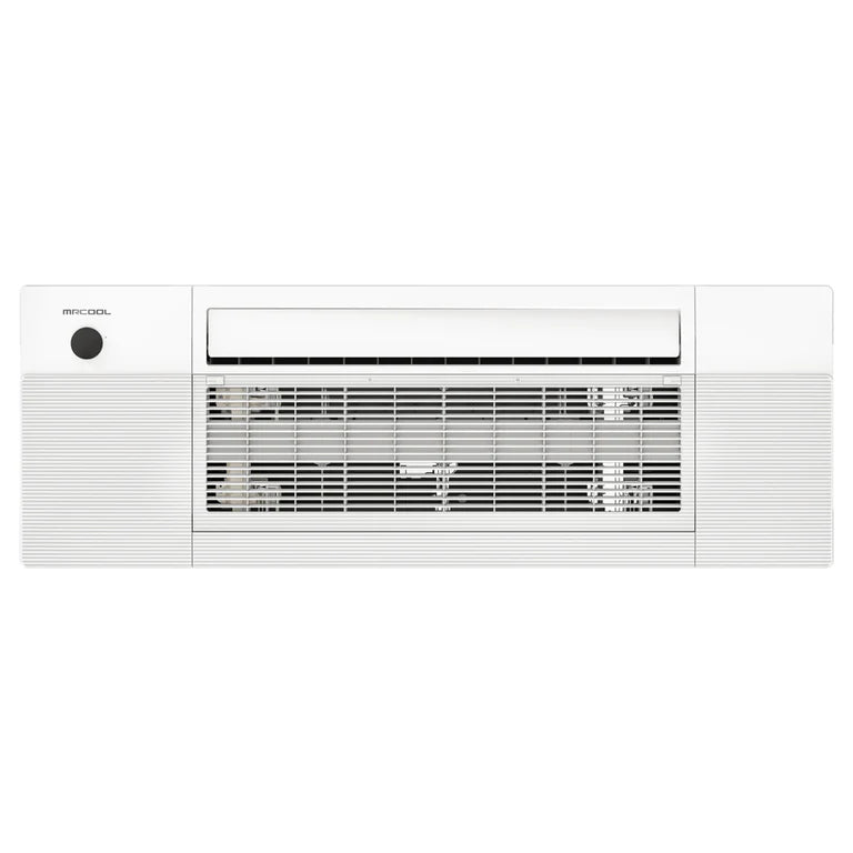 MRCOOL DIY 4th Gen 2 Zone 18,000 BTU 21 SEER Ductless Mini Split Air Conditioner and Heat Pump System with Ceiling Cassettes (9K + 12K) - Perfect for Home, Office, and Garage Cooling & Heating