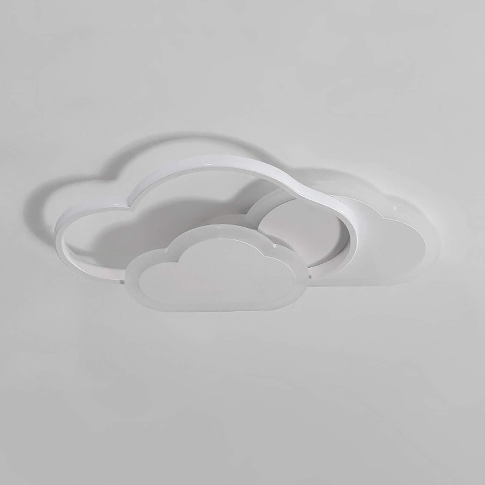 Kids Heart LED Ceiling Light 37W Dimmable for Bedroom & Nursery - White Cloud