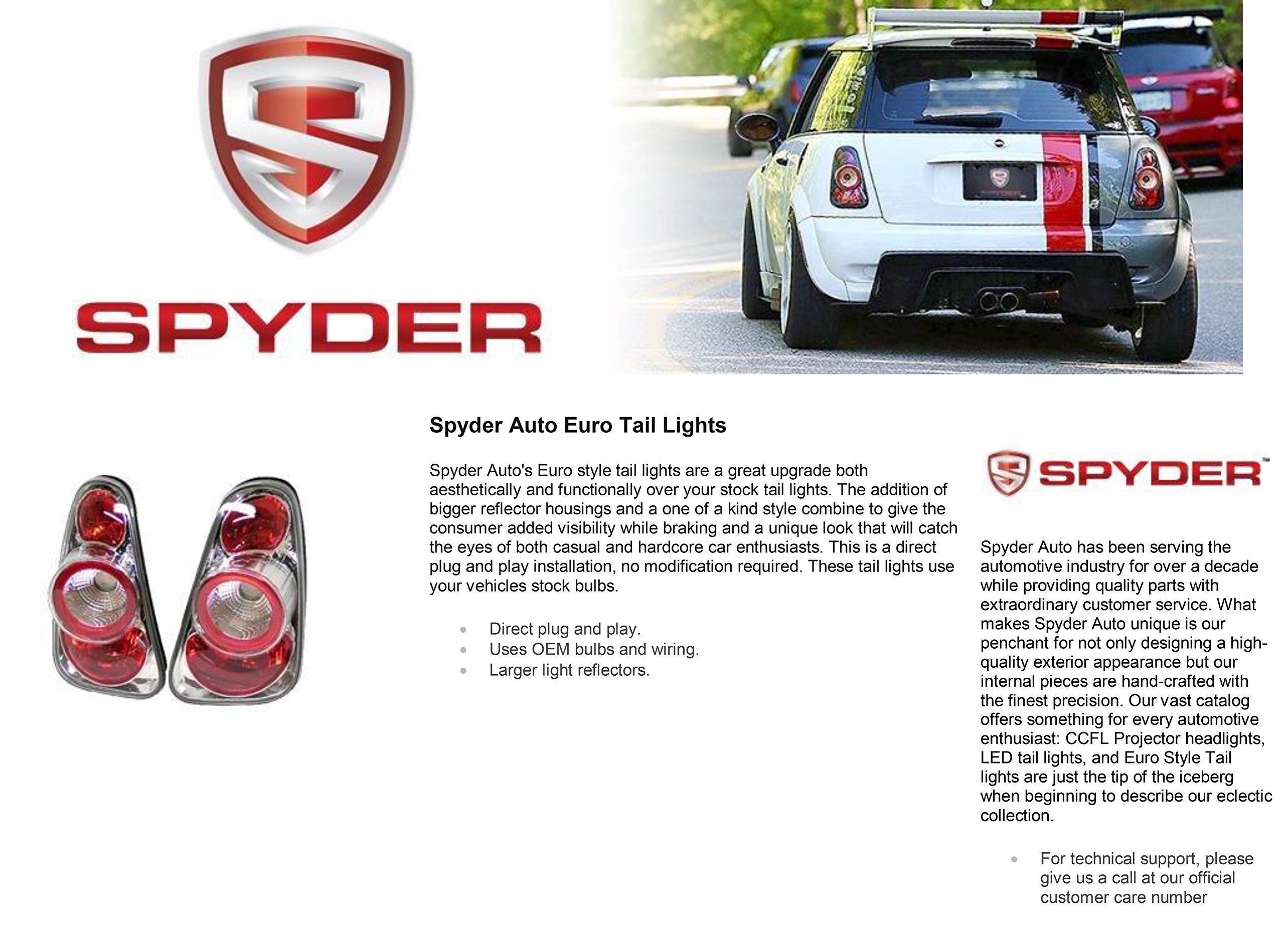 Xtune Euro Style LED Tail Lights for Matrix - High Performance Car Accessories for Enhanced Visibility & Style | Perfect for Night Driving & Custom Car Upgrades