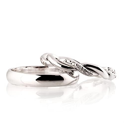 Twisted Rope Wedding Ring Sets - 925 Sterling Silver Matching Couple Bands for Him & Her - Personalized Wide Silver Wedding Rings - Perfect for Anniversaries, Engagements, and Romantic Gifts