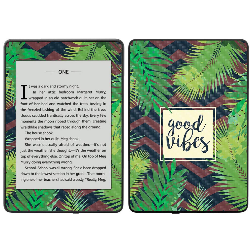 MightySkins Carbon Fiber Skin for Amazon Kindle Paperwhite 2018 (10th Generation) - Waterproof Protective Cover with 