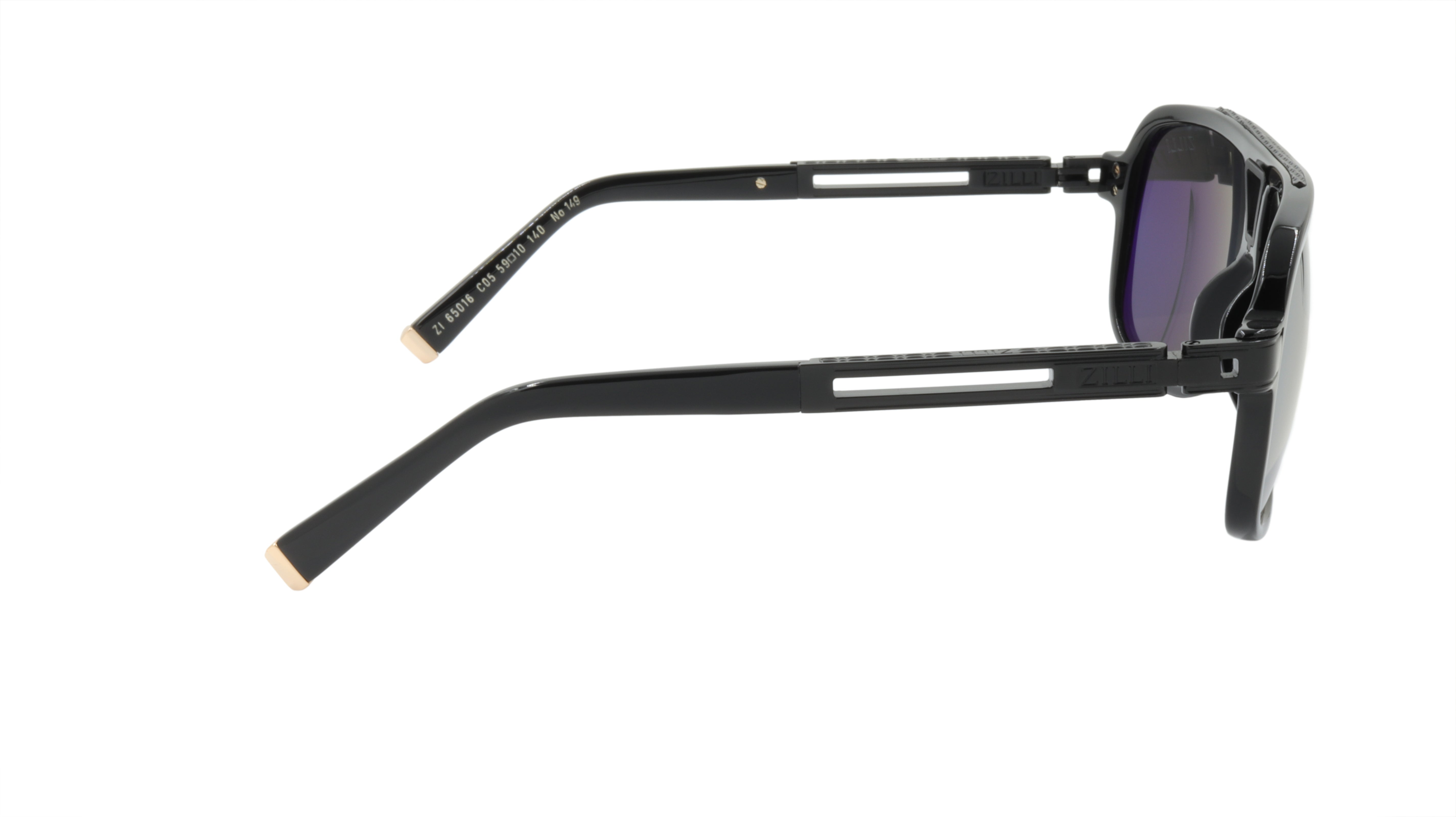 ZILLI Titanium Acetate Polarized Sunglasses - Handmade in France - Model ZI 65016 C05 - Luxury UV Protection for Driving, Travel & Outdoor Activities
