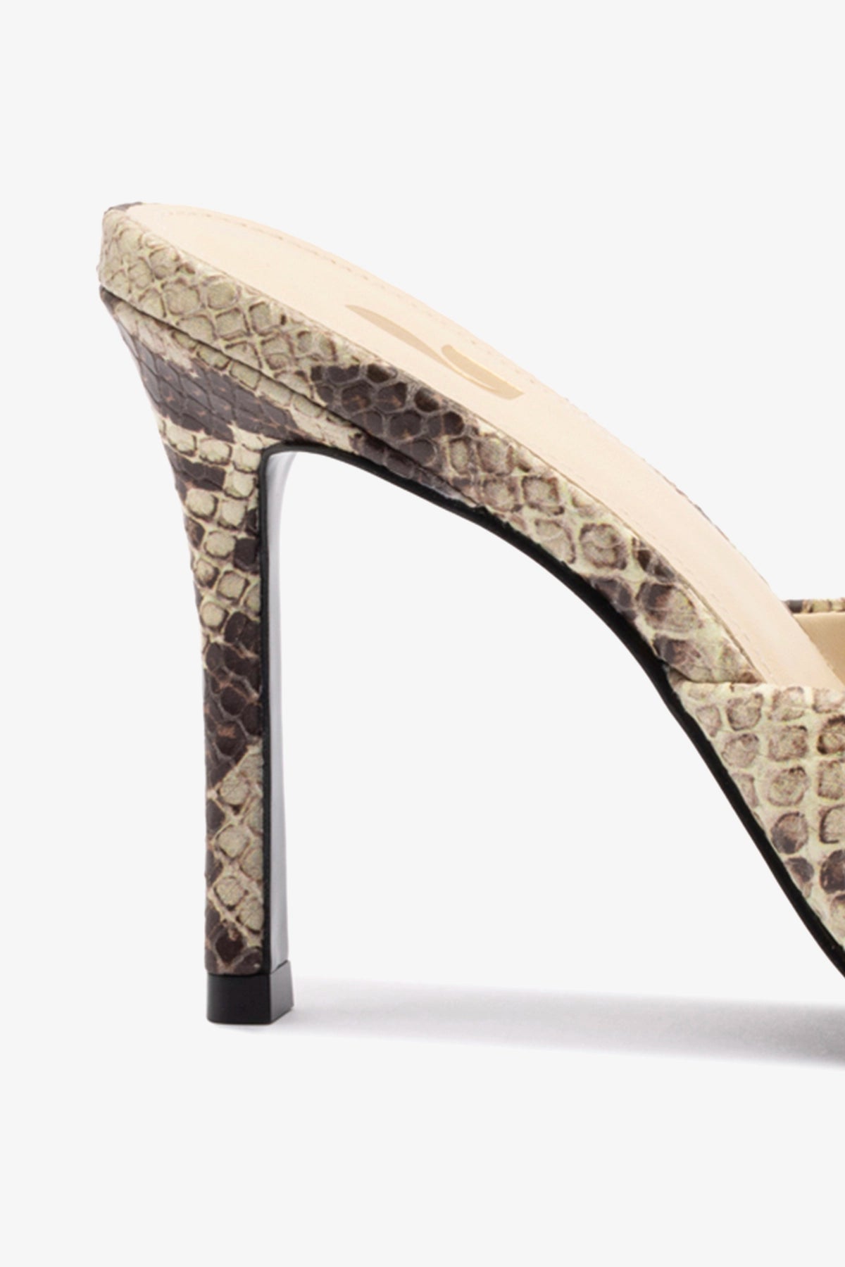 Jasmine Hi Mule Snake Print Neutral Slip-On Shoes - Comfortable Women's Loafers for Casual Outfits, Office Wear & Everyday Use