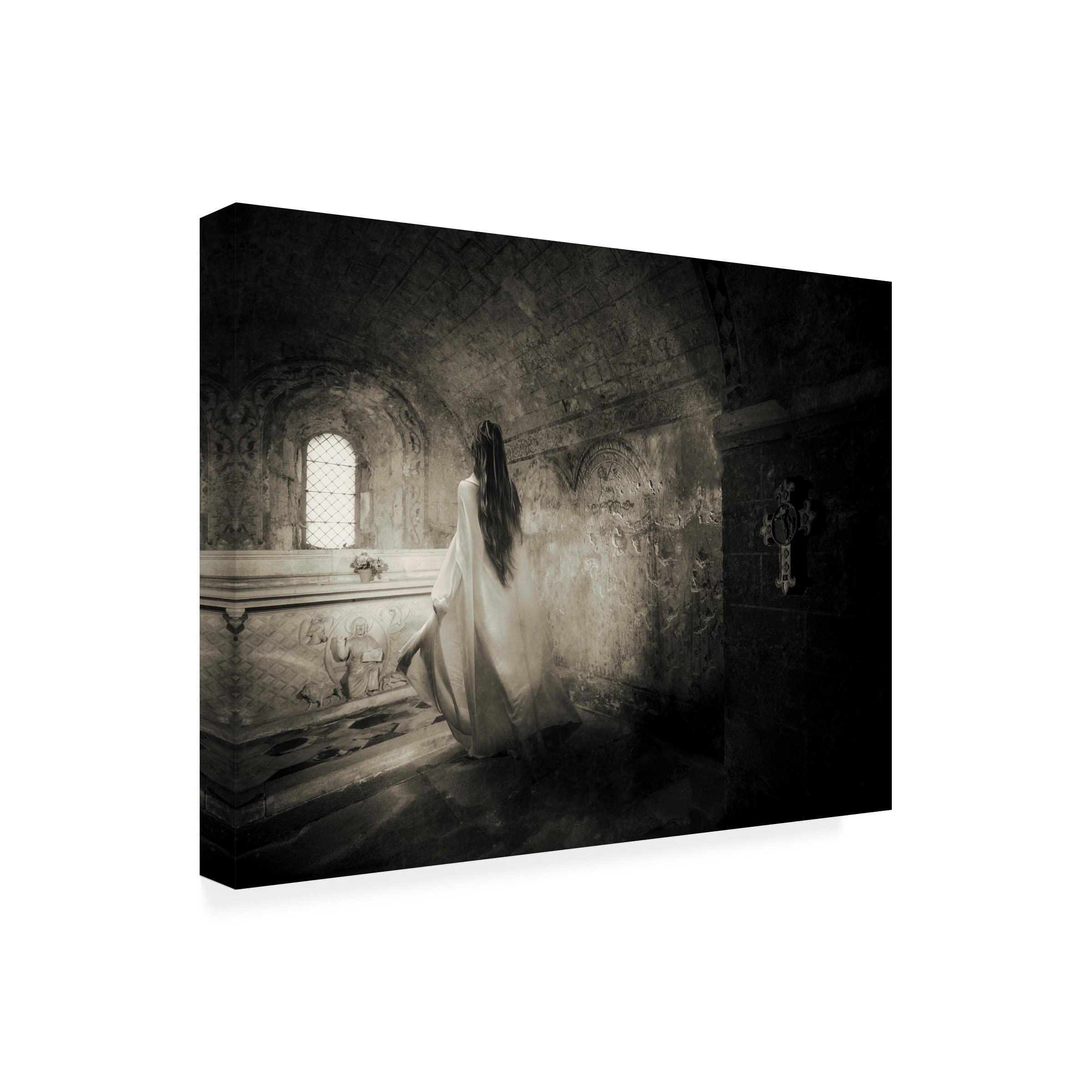 Trademark Fine Art 'But He Said Go Back To The World' Canvas Wall Art Print by Charlaine Gerber - Inspirational Home Decor for Living Room, Bedroom & Office