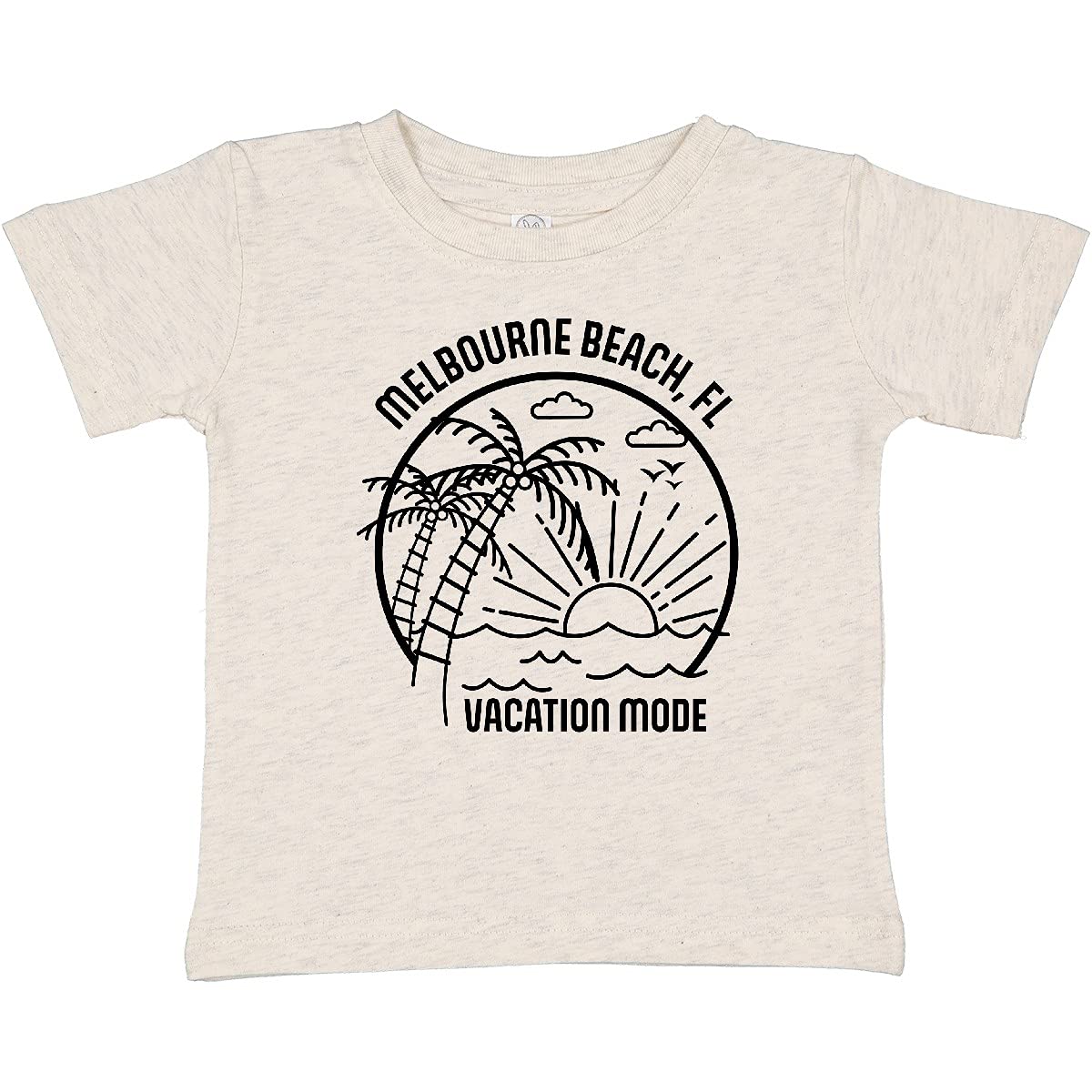 Inktastic Summer Vacation Mode Melbourne Beach Florida Baby T-Shirt - Cute Florida Beach Outfit for Toddlers, Perfect for Family Vacations & Beach Trips