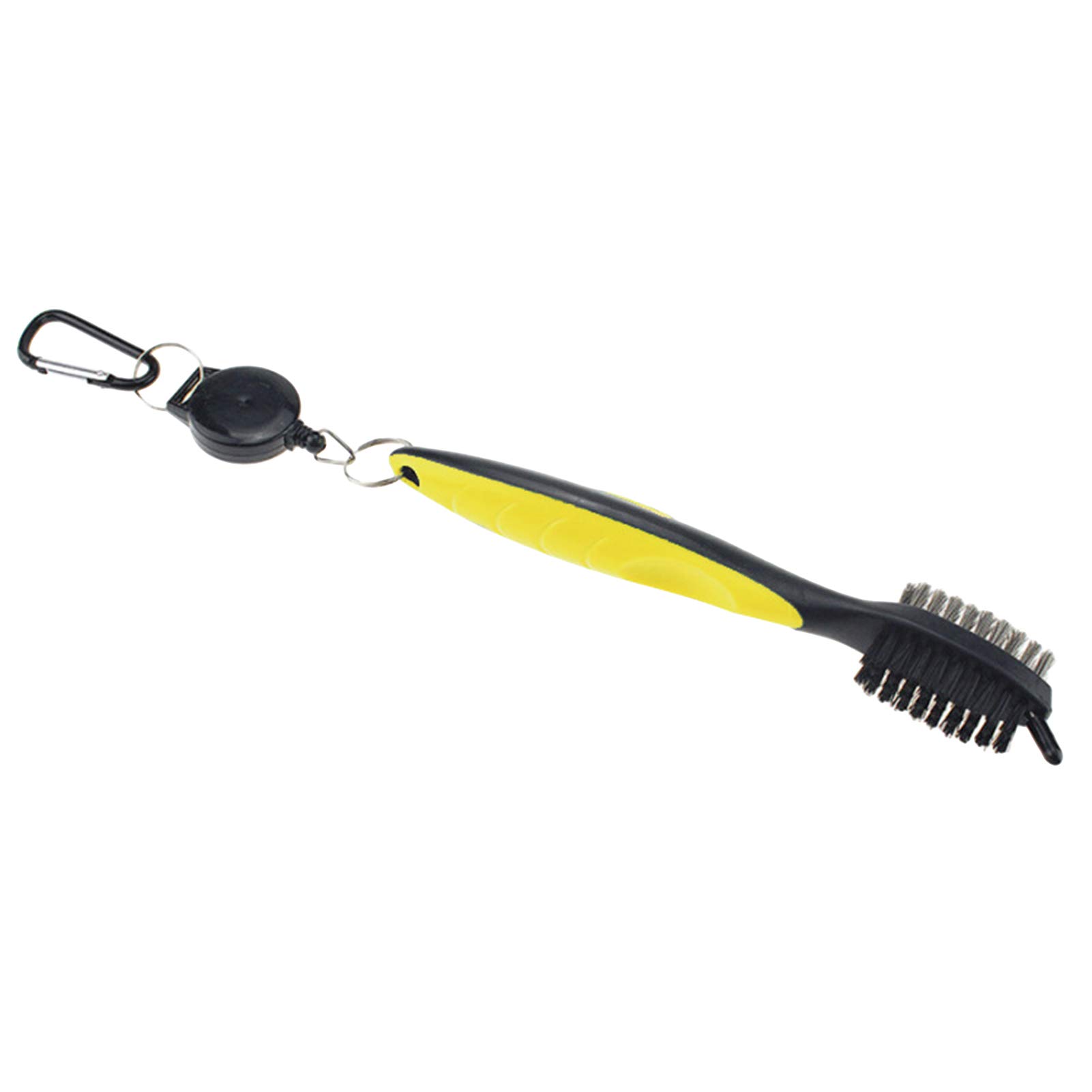 Premium Golf Club Brush & Groove Cleaner with Carabiner - Golf Putter & Ball Cleaning Tool Kit - Durable Golf Shoe & Club Cleaner for On-Course Maintenance & Home Practice