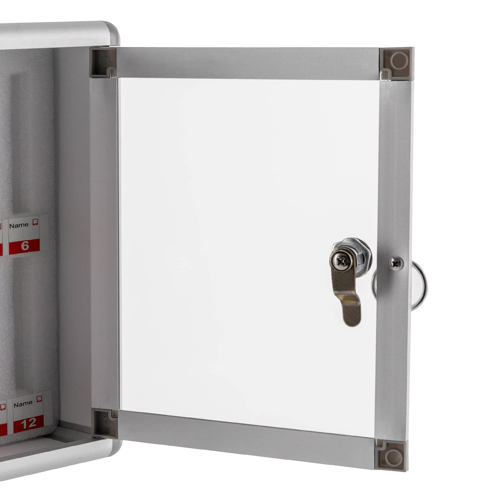 Aluminum Phone Locker Box - 12 Slots with Safety Lock for Classroom & Office Storage