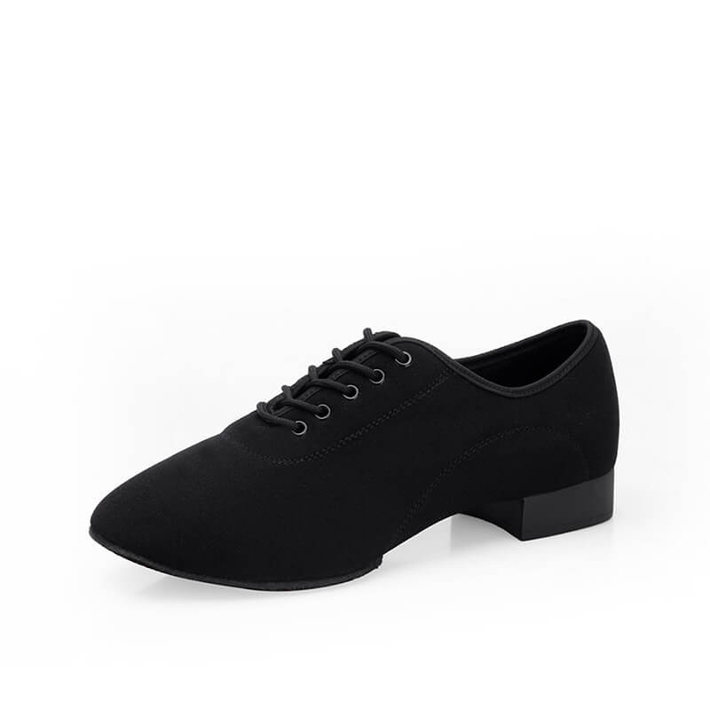 Men's Black Oxford Latin Dance Shoes for Practice & Performance - Perfect for Salsa, Tango & Ballroom Dancing