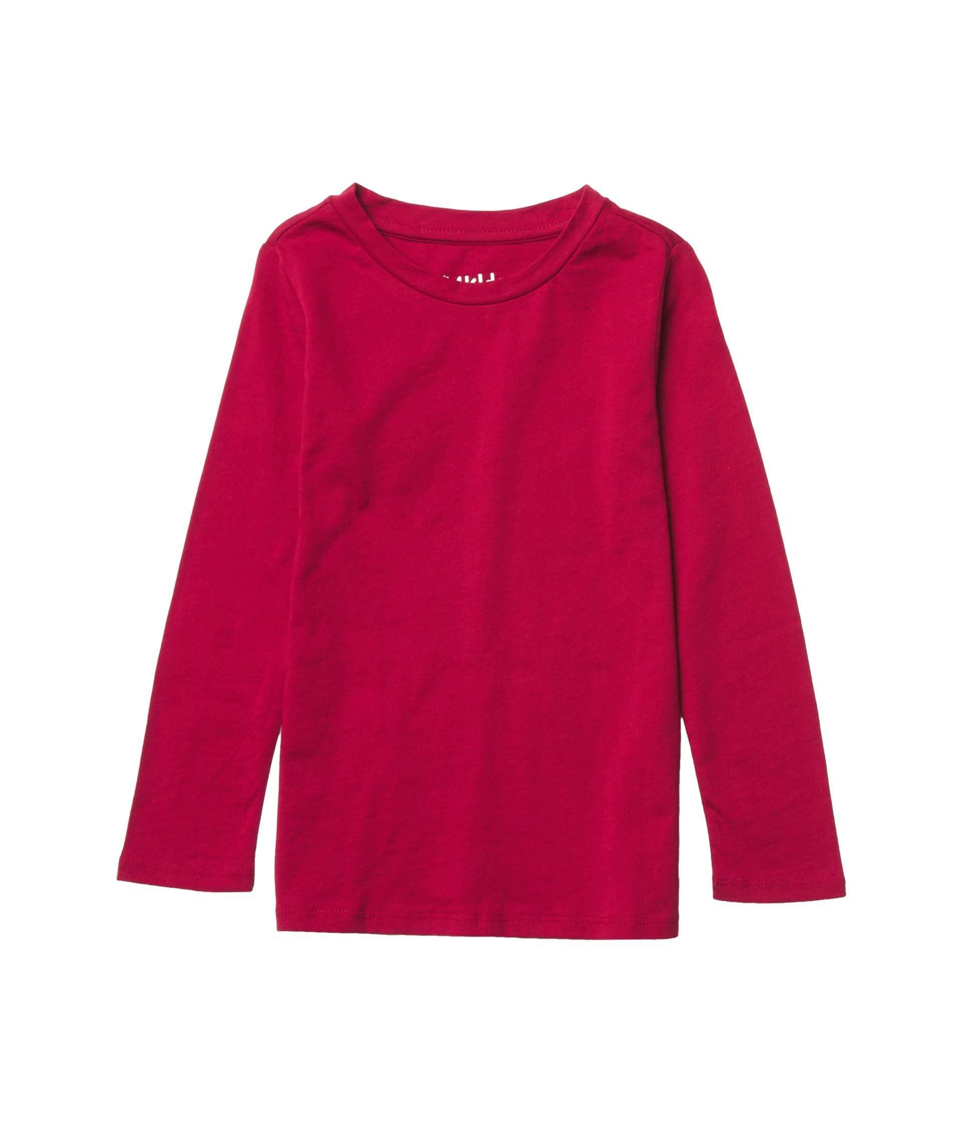 **Boys & Girls Essential Pocket Long Sleeve T-Shirt for Kids & Toddlers - Soft Cotton Comfort Fit for School, Play & Everyday Wear**