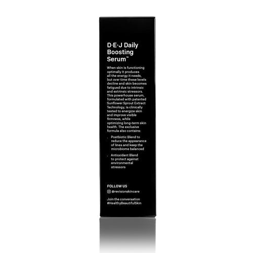 D·E·J Daily Boosting Serum™ - Vitamin C Brightening Face Serum for Glowing Skin | Anti-Aging & Hydrating Facial Treatment | Perfect for Morning & Night Skincare Routine