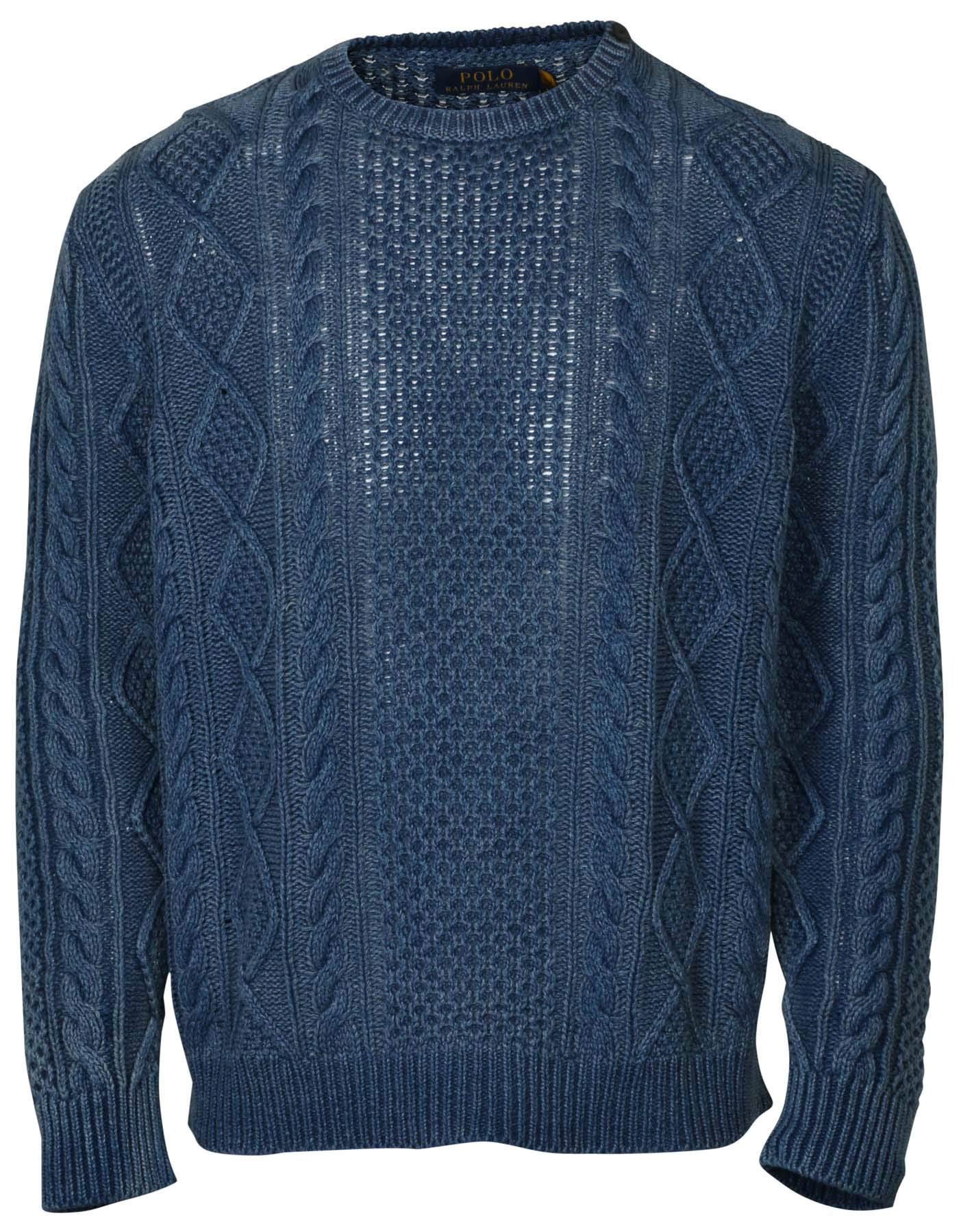 Ralph Lauren Men's Classic Fit Cotton Crewneck Knit Sweater - Casual Comfort for Office, Travel & Everyday Wear