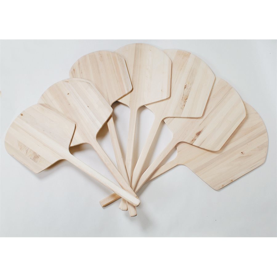 Winco 12 x 14 Inch Wooden Pizza Peel with 22 Inch Handle - Perfect for Home Baking, Restaurants & Outdoor Pizza Ovens