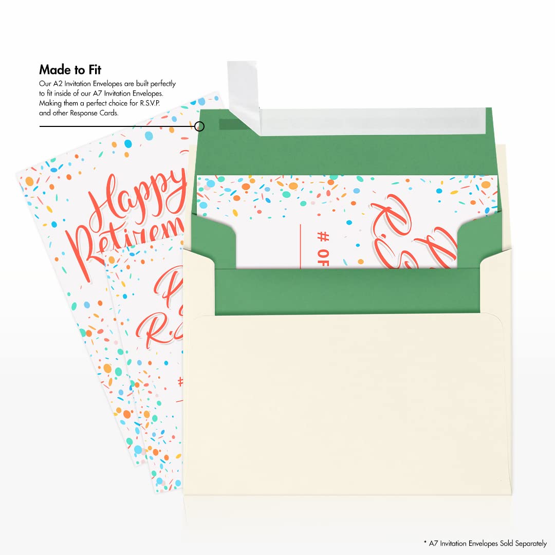 Premium A2 Invitation Envelopes with Peel & Press Seal - 4 3/8